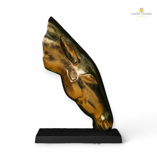 The Stallion Sculpture (Gold)