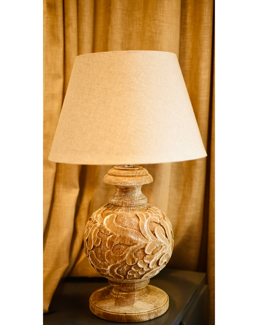 Roshni Wooden Table Lamp