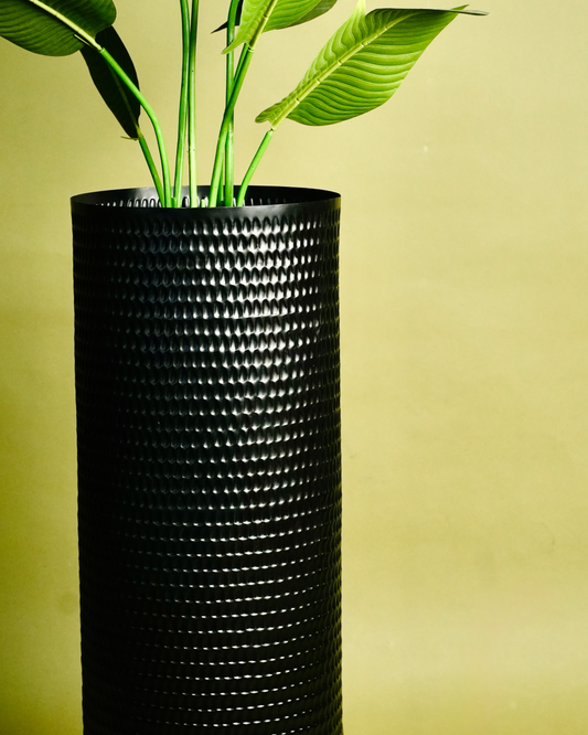 Classic Black Steel Vase