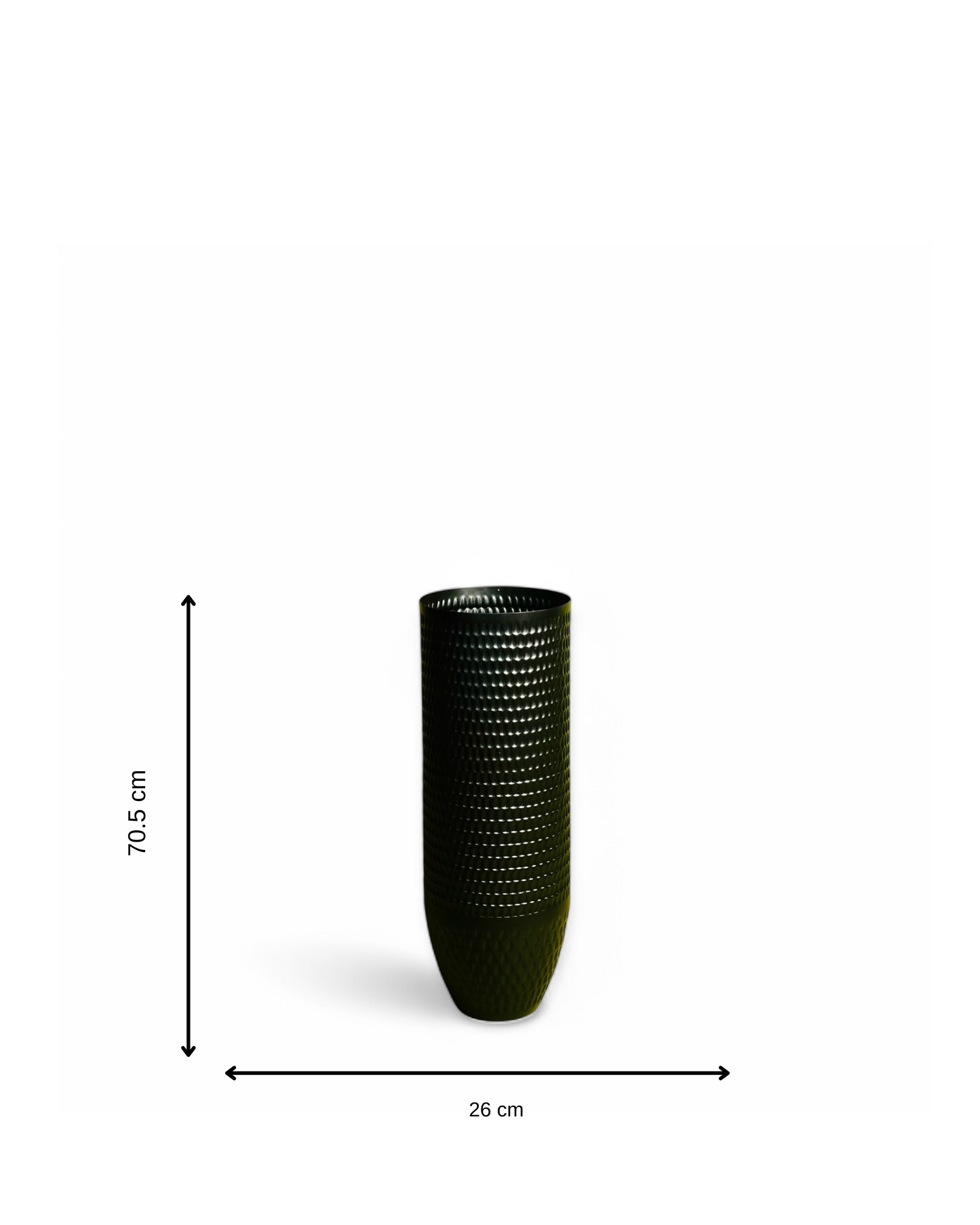 Classic Black Steel Vase