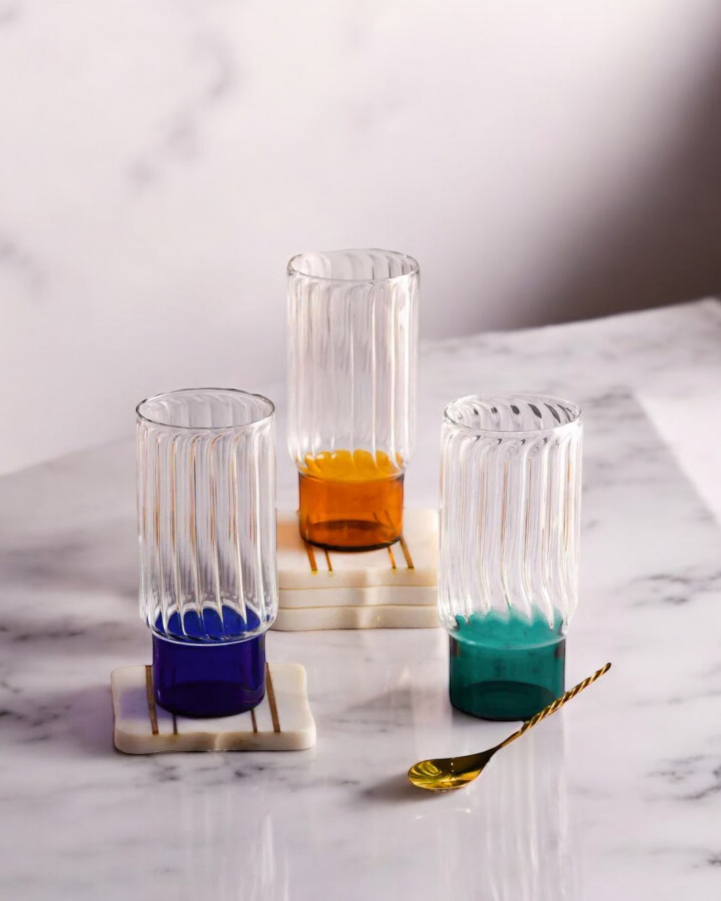 Bottom Colour Glass Set