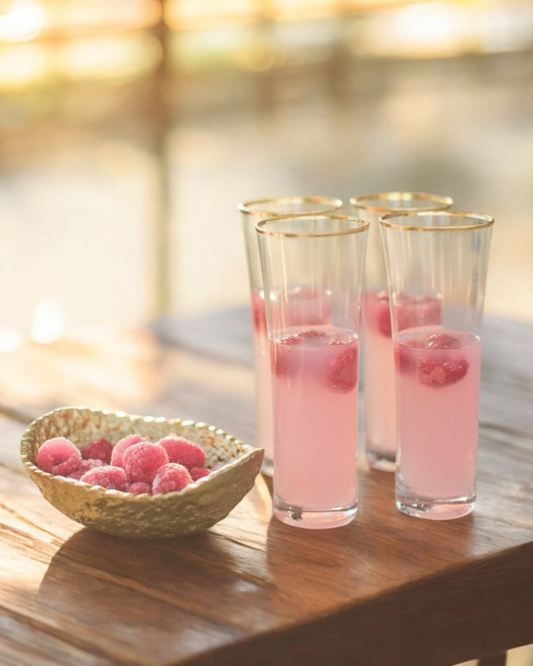 Golden Rim Glass Set