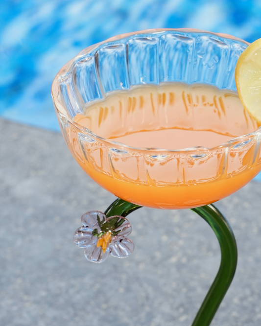 Floral Stem Glass Set (Wine Glass- Set of 4)