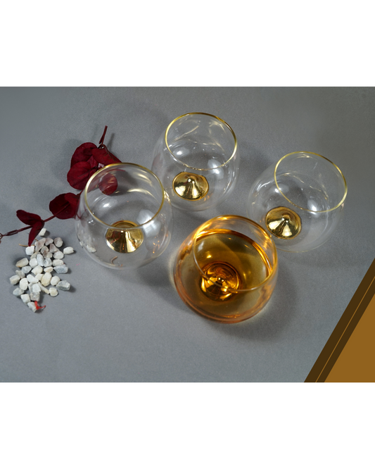 Hidden Gold Glass Set