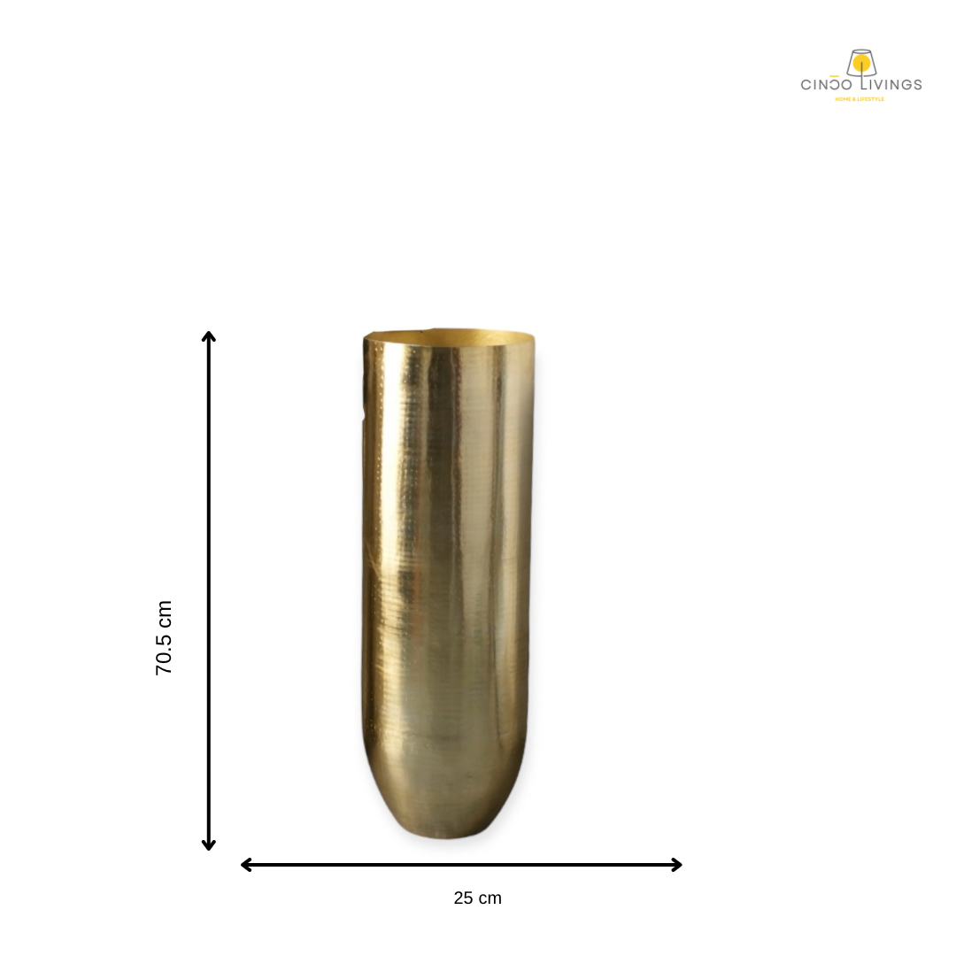 Classic Gold Steel Vase