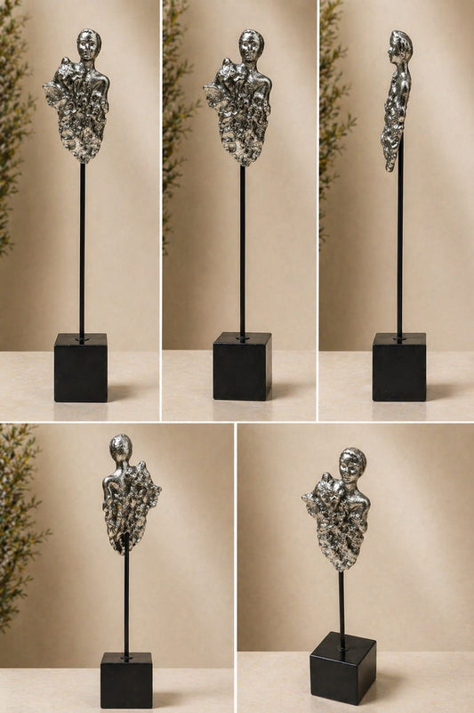 Egyptian Heritage Abstract Face Sculpture