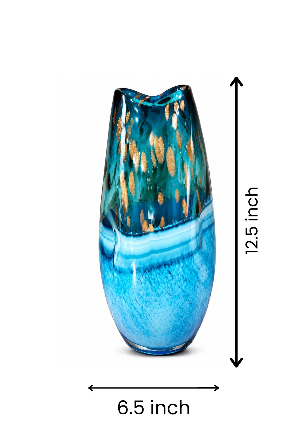 Aqua Ember Vase