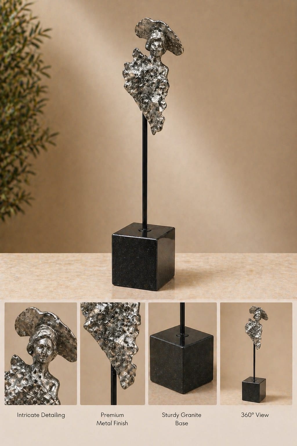 Royal Egyptian Queen Decorative Sculpture