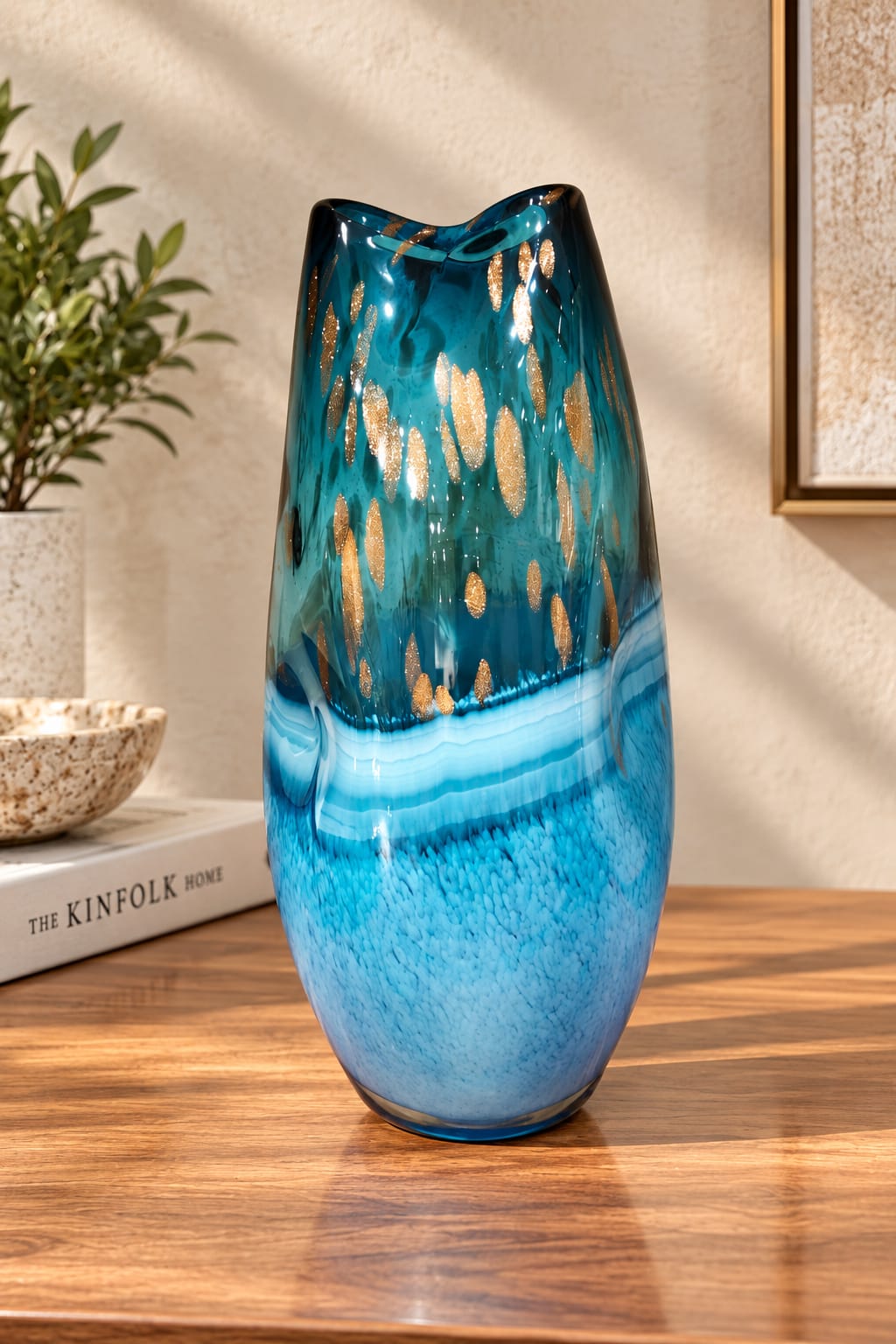 Aqua Ember Vase