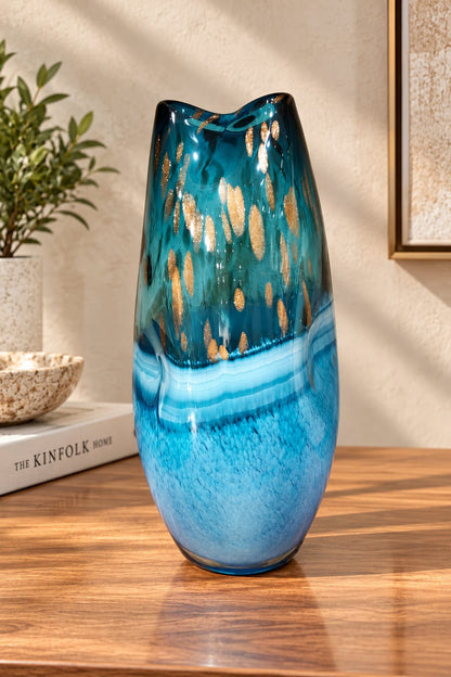 Aqua Ember Vase