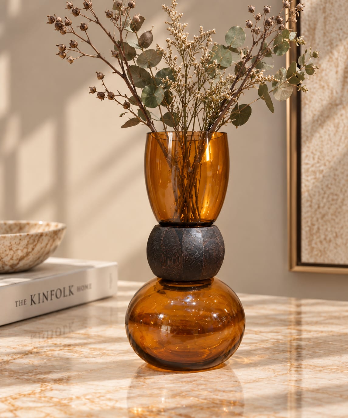 Terra Amber Decorative Vase