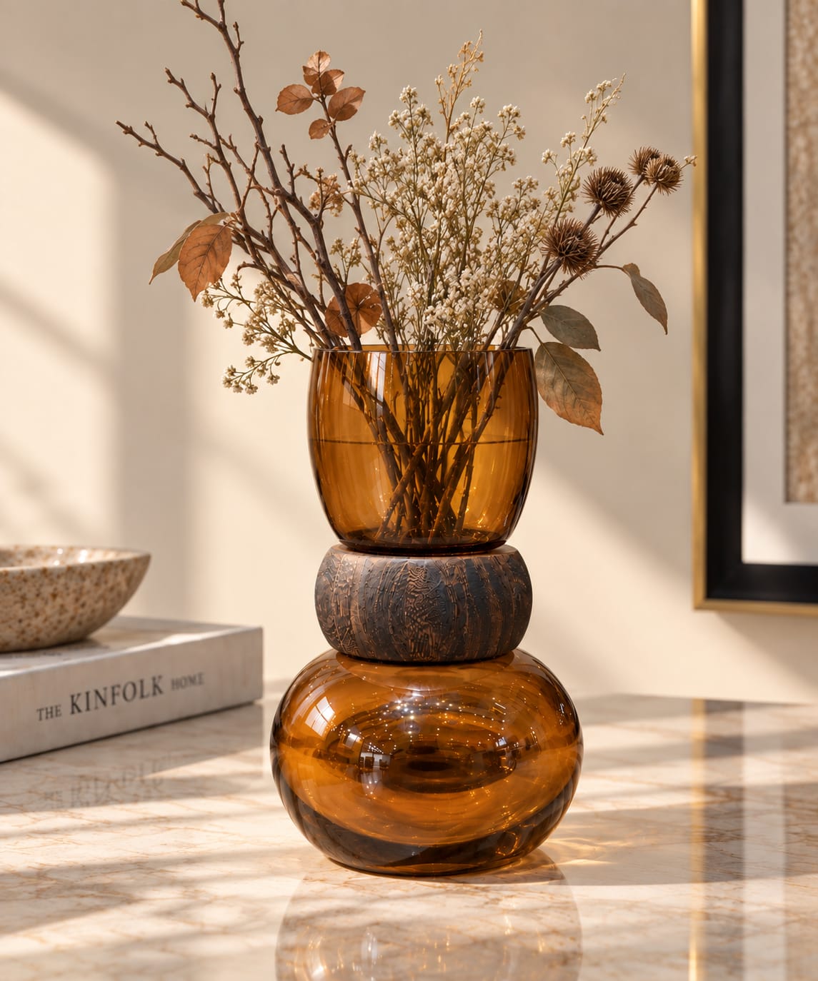 Terra Amber Decorative Vase