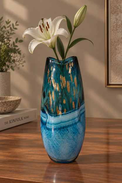 Aqua Ember Vase