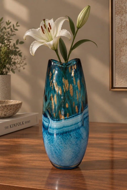 Aqua Ember Vase