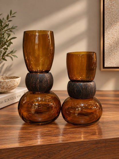 Terra Amber Decorative Vase